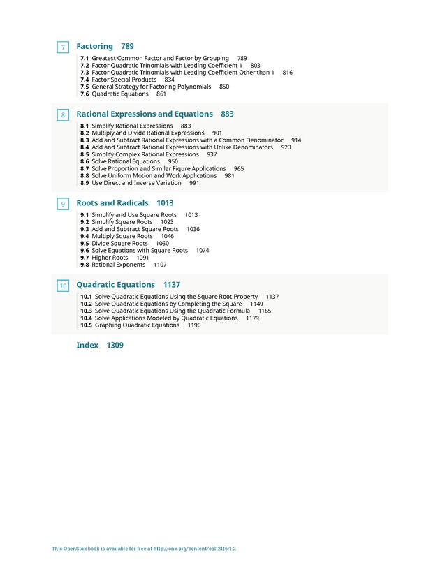 Elementary Algebra - 