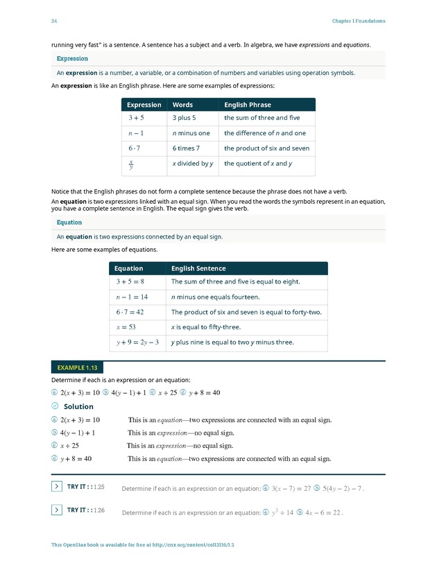 Elementary Algebra - 