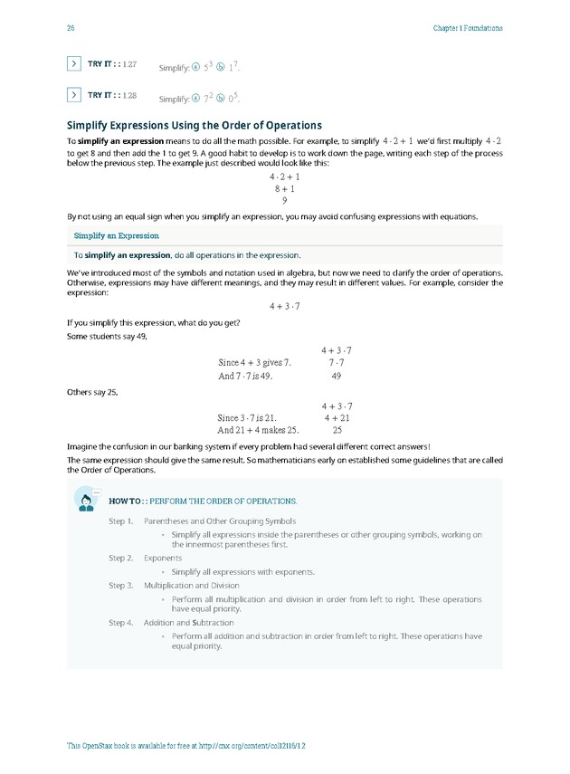 Elementary Algebra - 