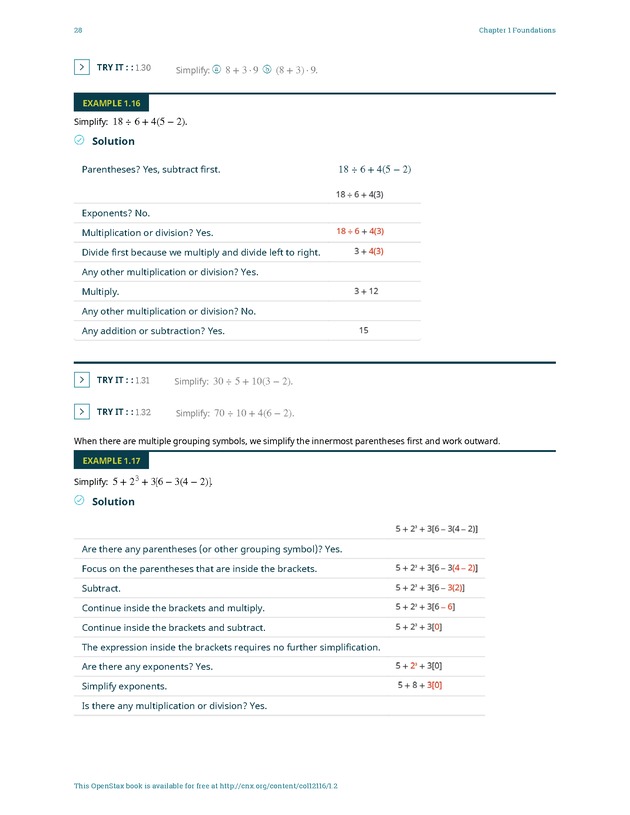 Elementary Algebra - 
