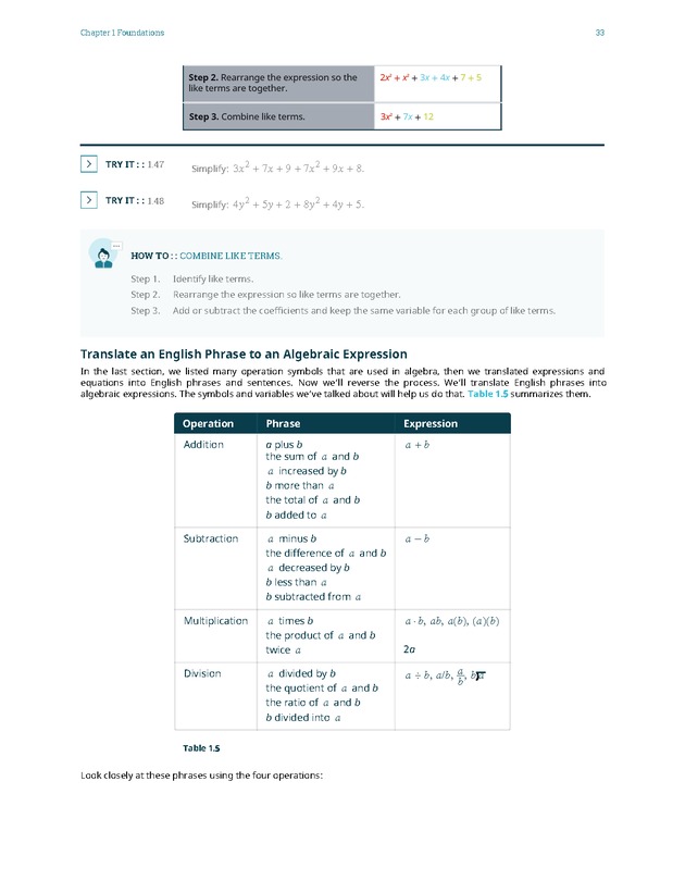 Elementary Algebra - 