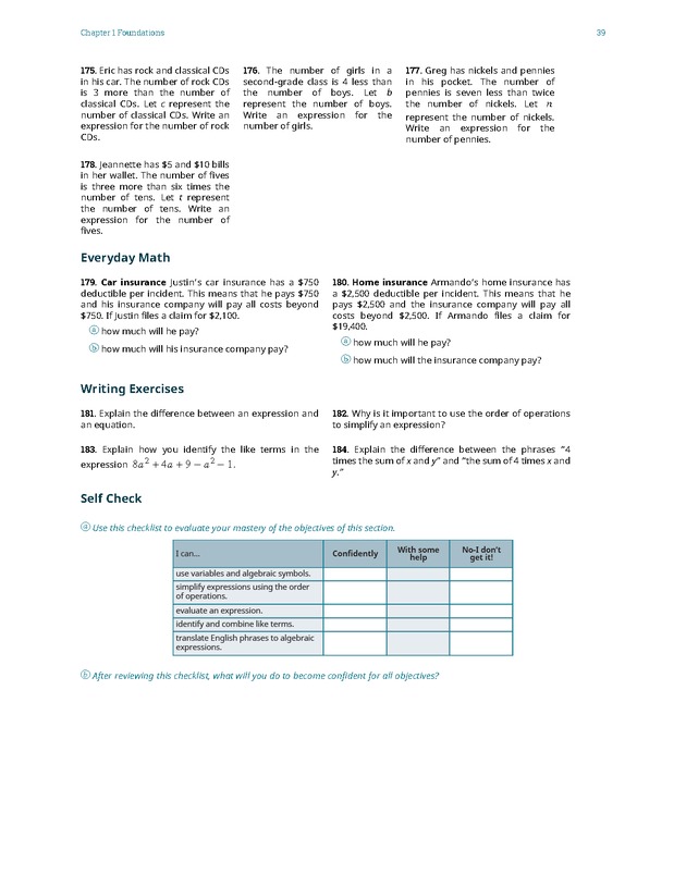 Elementary Algebra - 