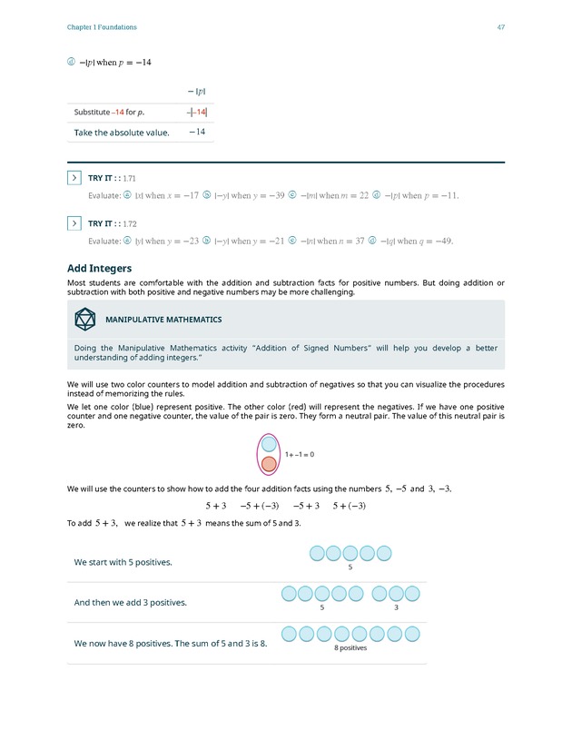 Elementary Algebra - 