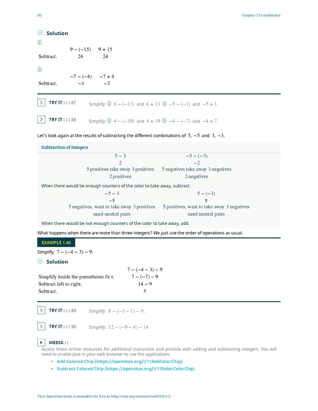 Elementary Algebra - 