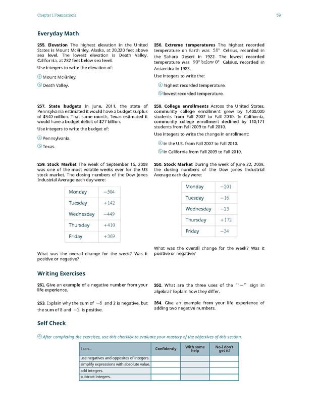 Elementary Algebra - 