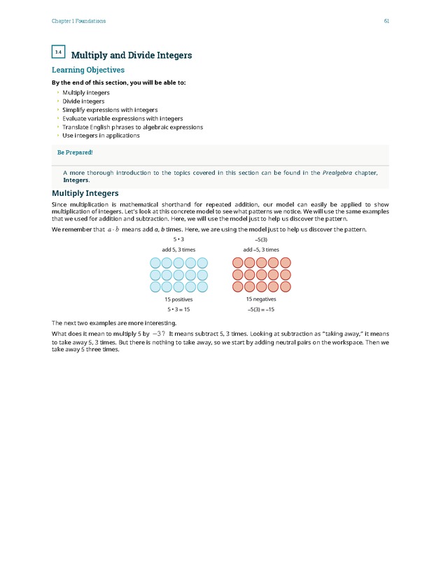 Elementary Algebra - 