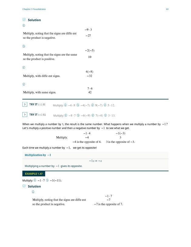 Elementary Algebra - 