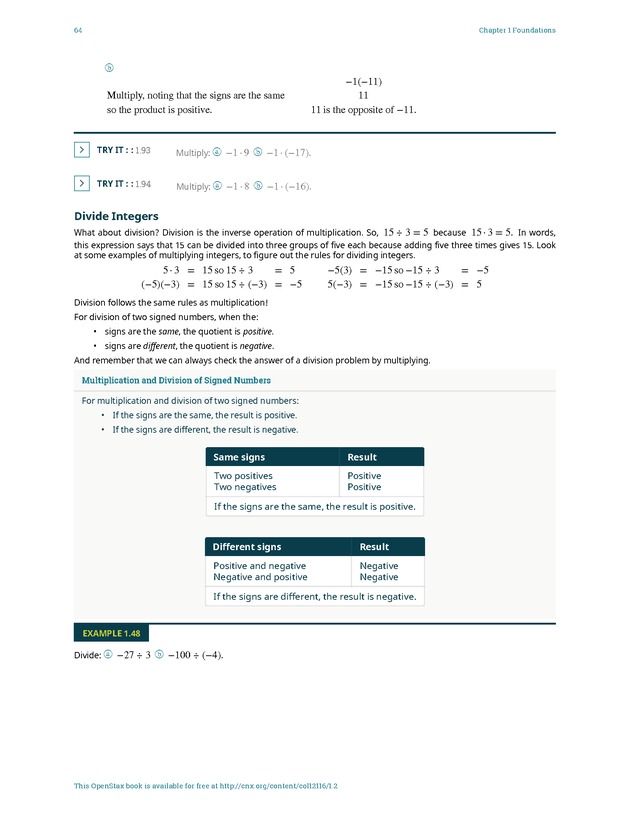 Elementary Algebra - 