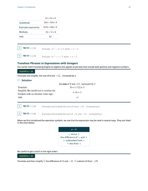 Elementary Algebra - 