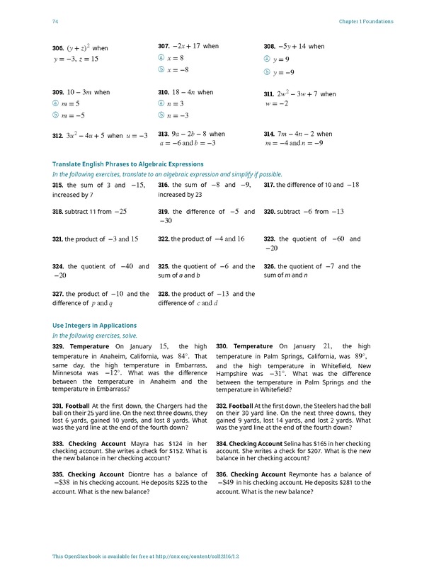 Elementary Algebra - 