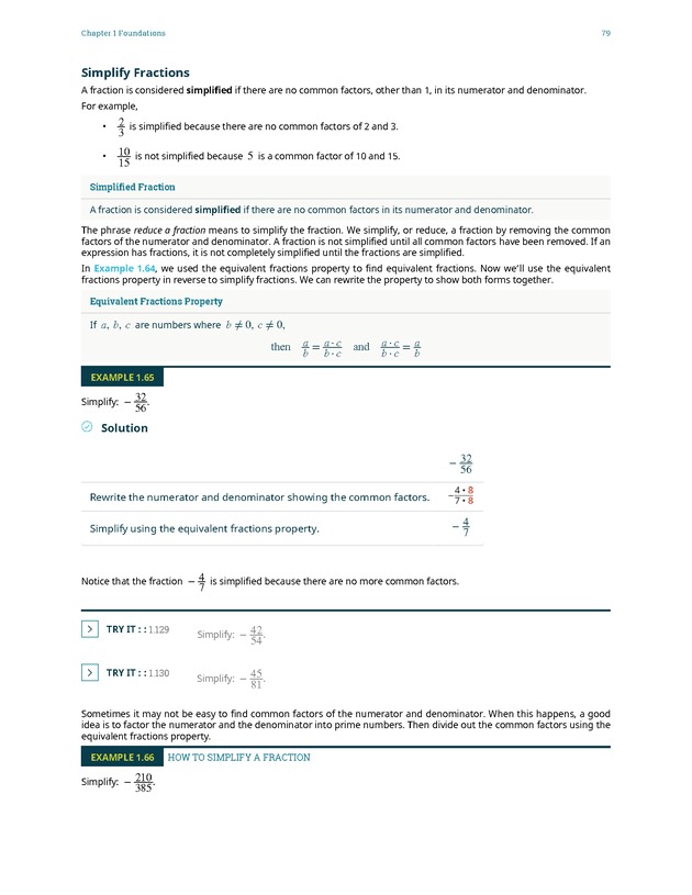 Elementary Algebra - 