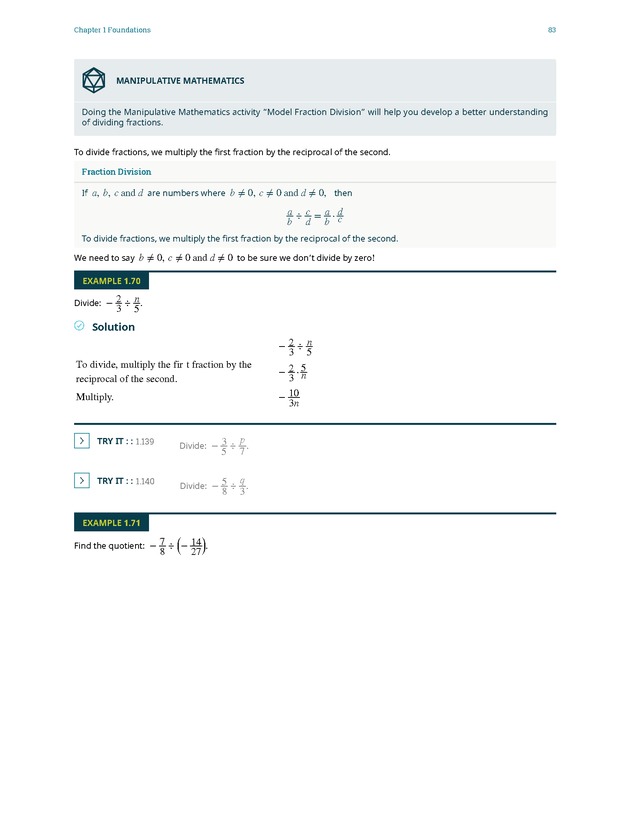 Elementary Algebra - 