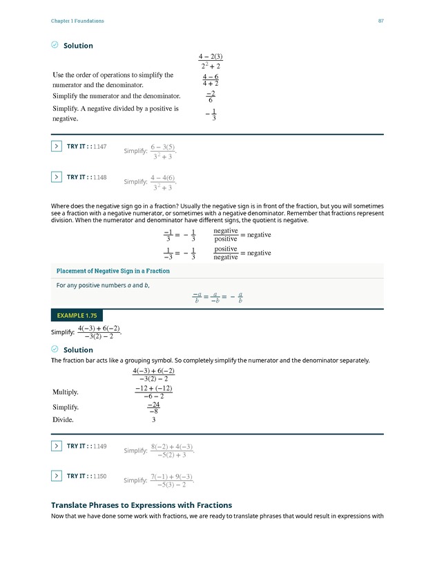 Elementary Algebra - 
