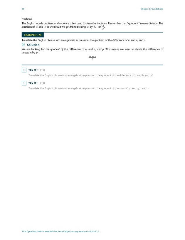 Elementary Algebra - 