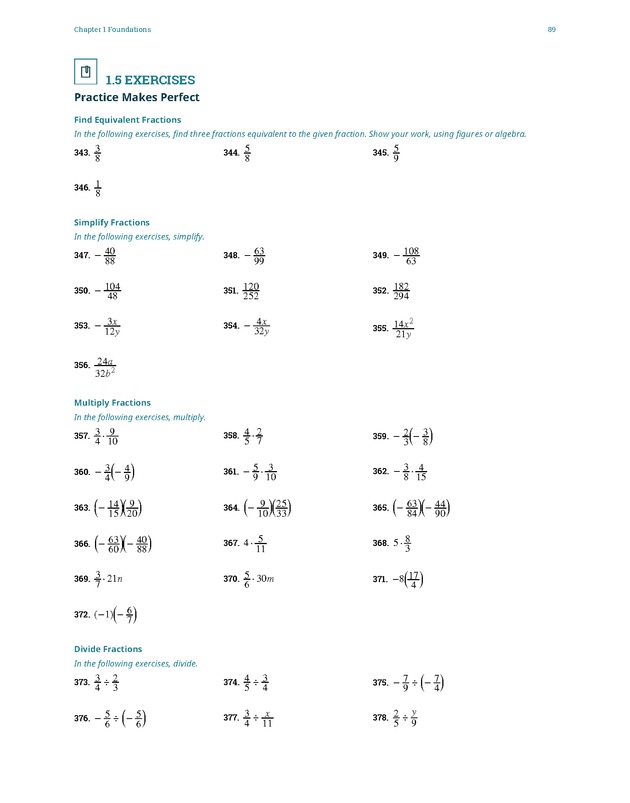 Elementary Algebra - 