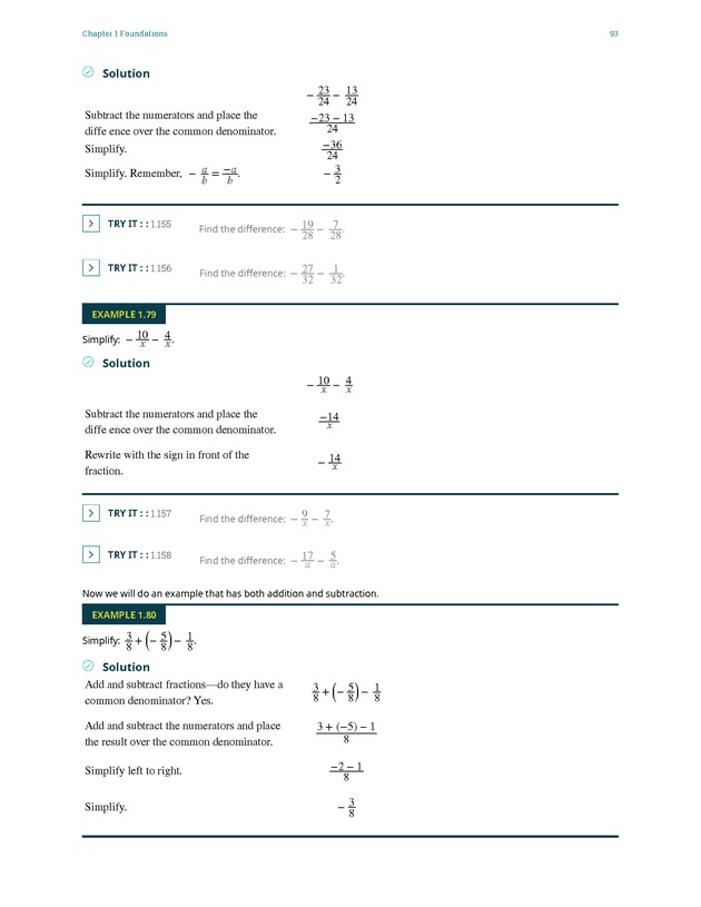 Elementary Algebra - 