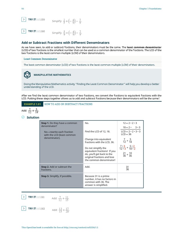 Elementary Algebra - 