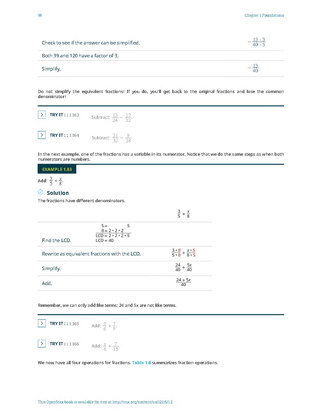 Elementary Algebra - 