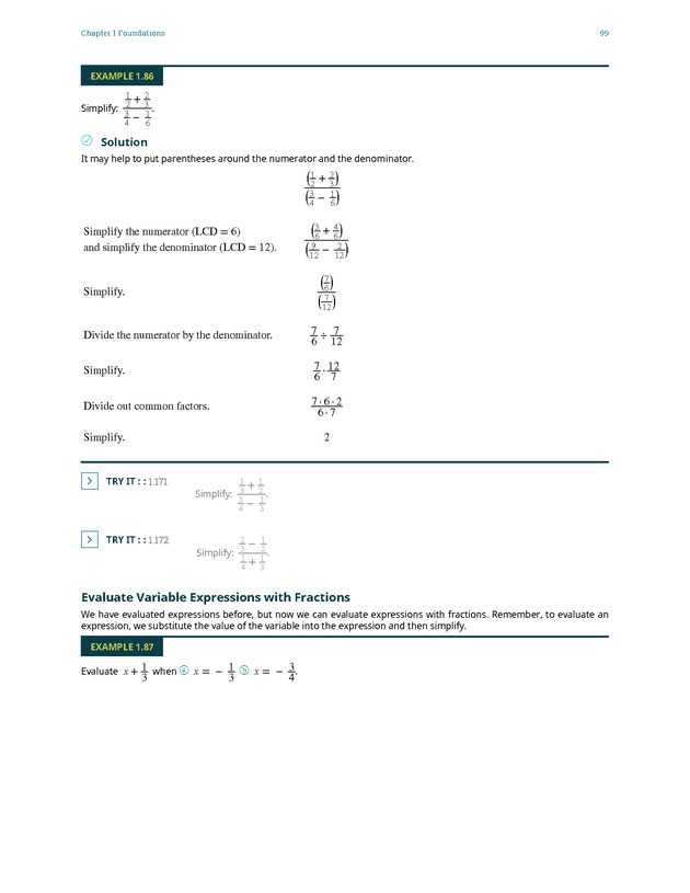 Elementary Algebra - 