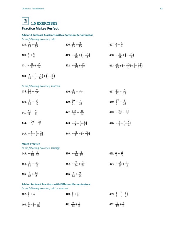 Elementary Algebra - 