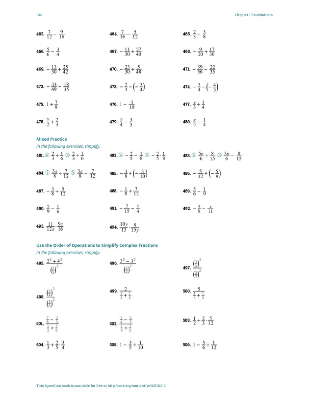 Elementary Algebra - 