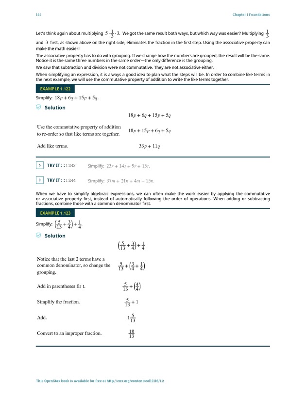Elementary Algebra - 