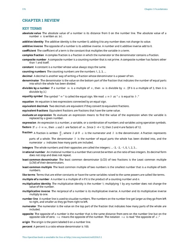 Elementary Algebra - 