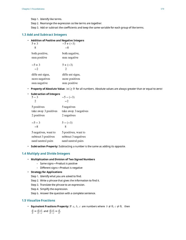 Elementary Algebra - 