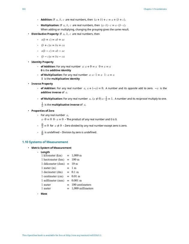 Elementary Algebra - 