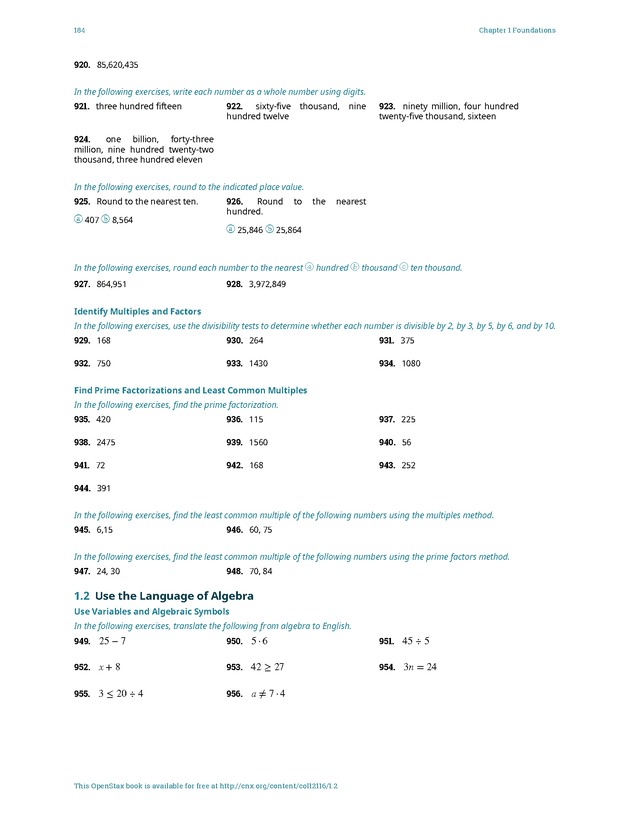 Elementary Algebra - 