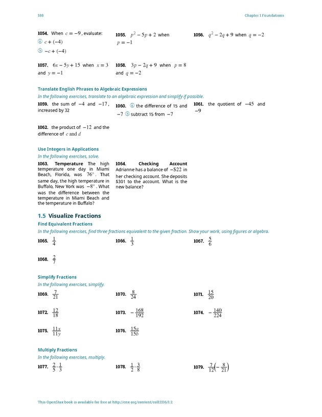 Elementary Algebra - 
