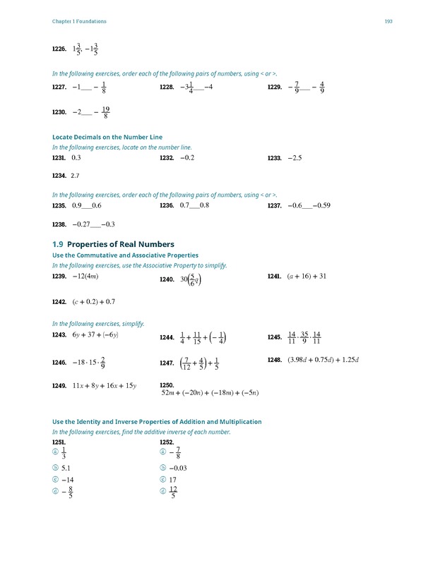 Elementary Algebra - 