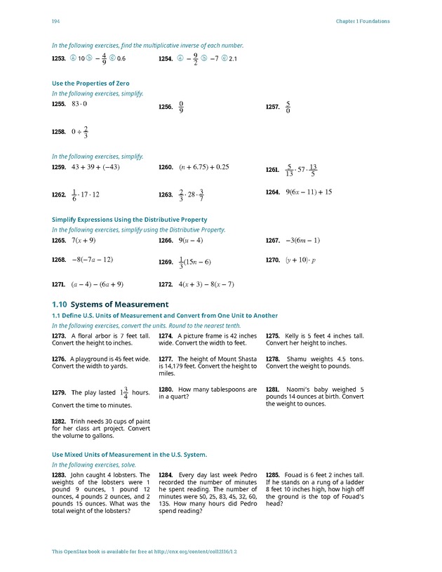 Elementary Algebra - 