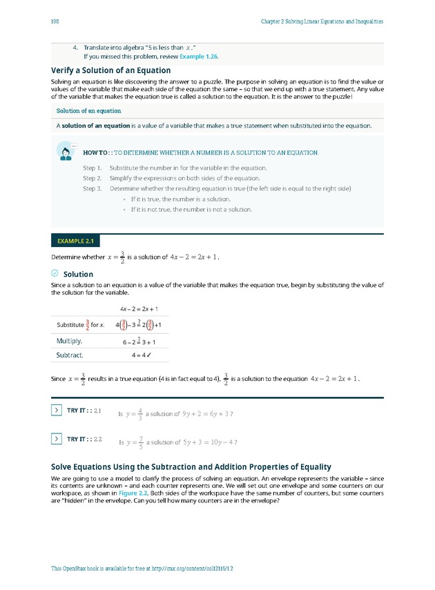 Elementary Algebra - 