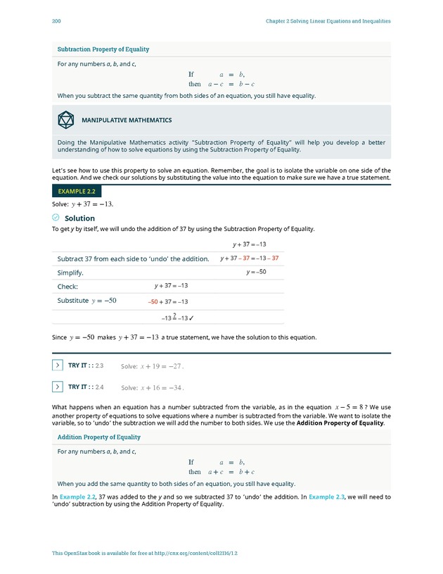 Elementary Algebra - 