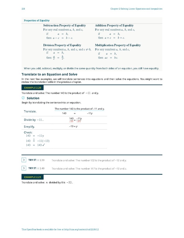 Elementary Algebra - 