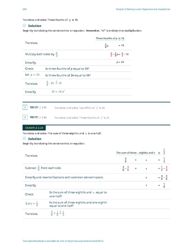 Elementary Algebra - 