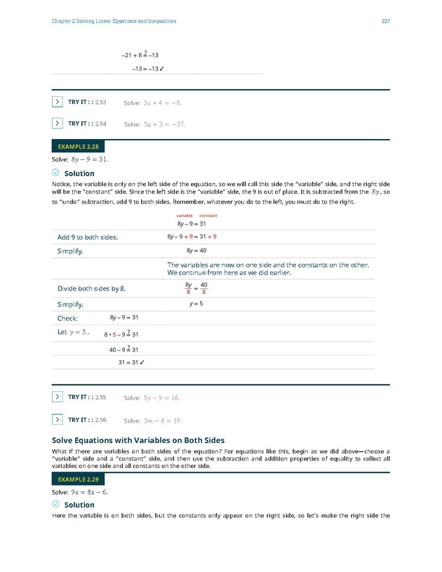 Elementary Algebra - 