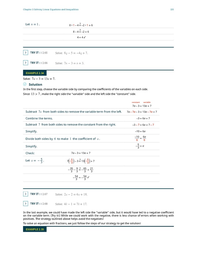 Elementary Algebra - 