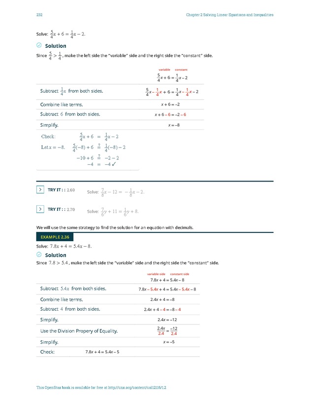 Elementary Algebra - 
