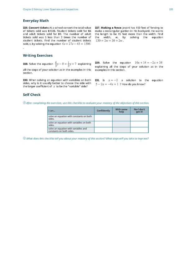 Elementary Algebra - 