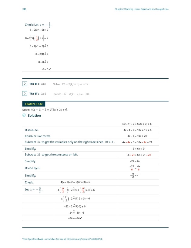Elementary Algebra - 