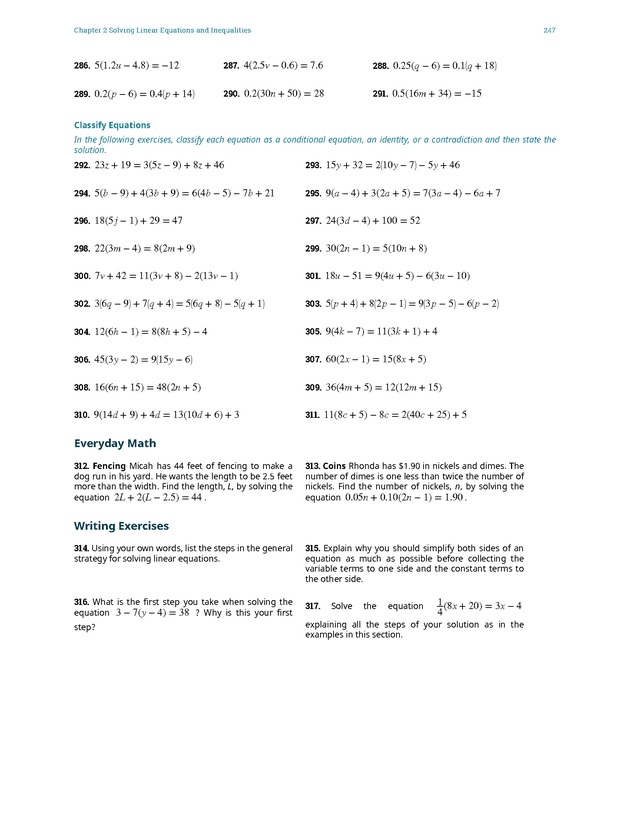 Elementary Algebra - 