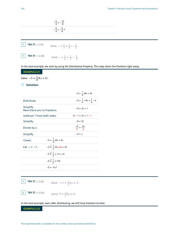Elementary Algebra - 