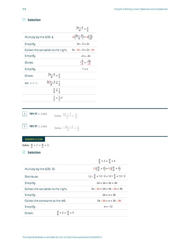 Elementary Algebra - 