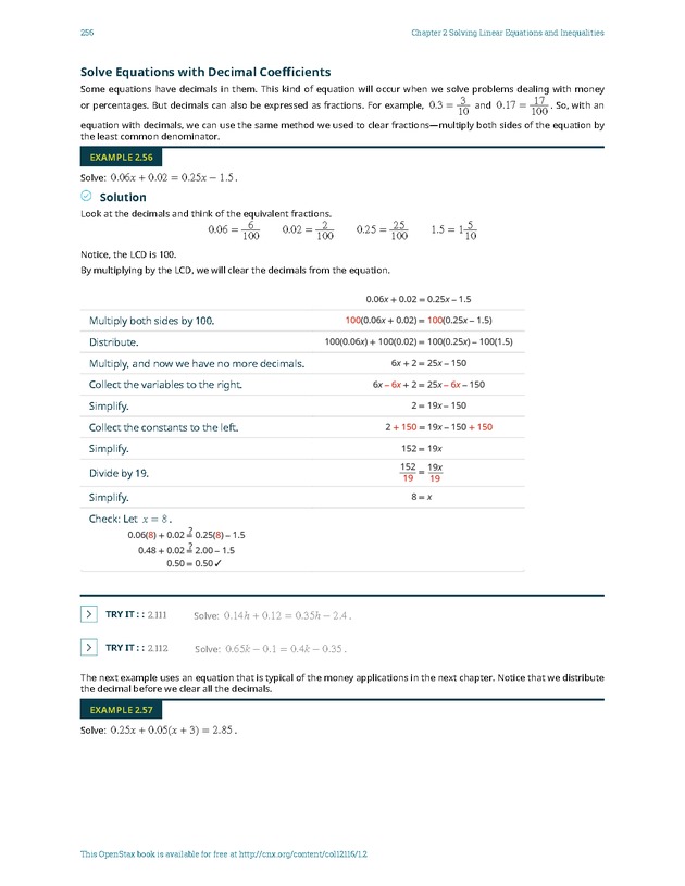 Elementary Algebra - 