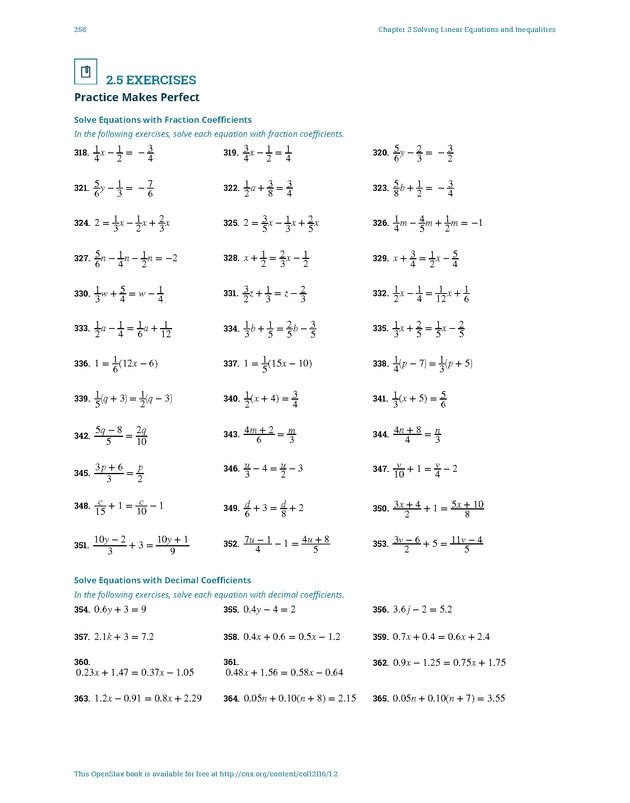 Elementary Algebra - 
