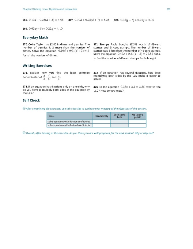 Elementary Algebra - 