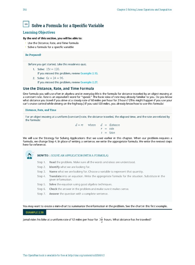 Elementary Algebra - 