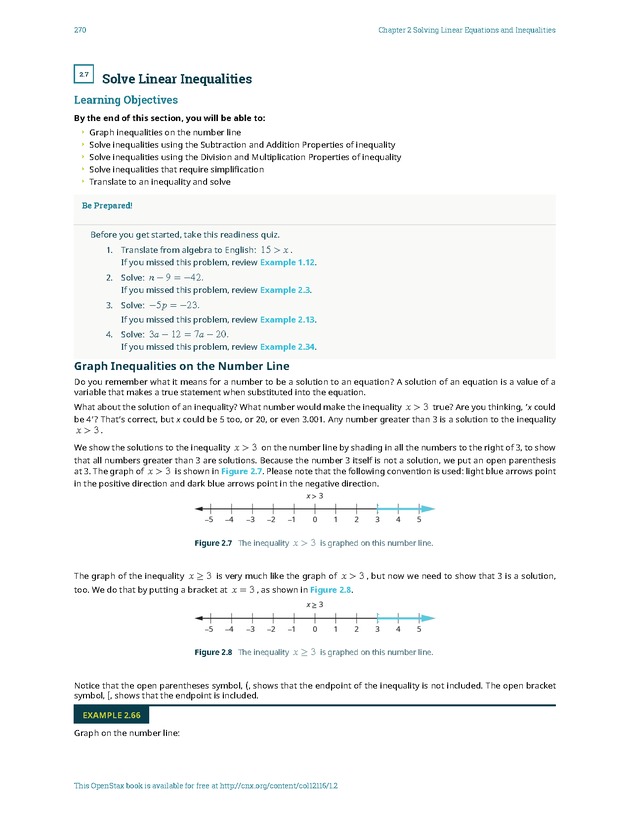 Elementary Algebra - 